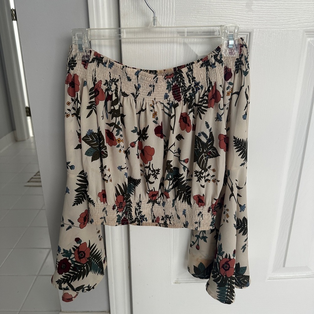 Illa illa cropped floral top
